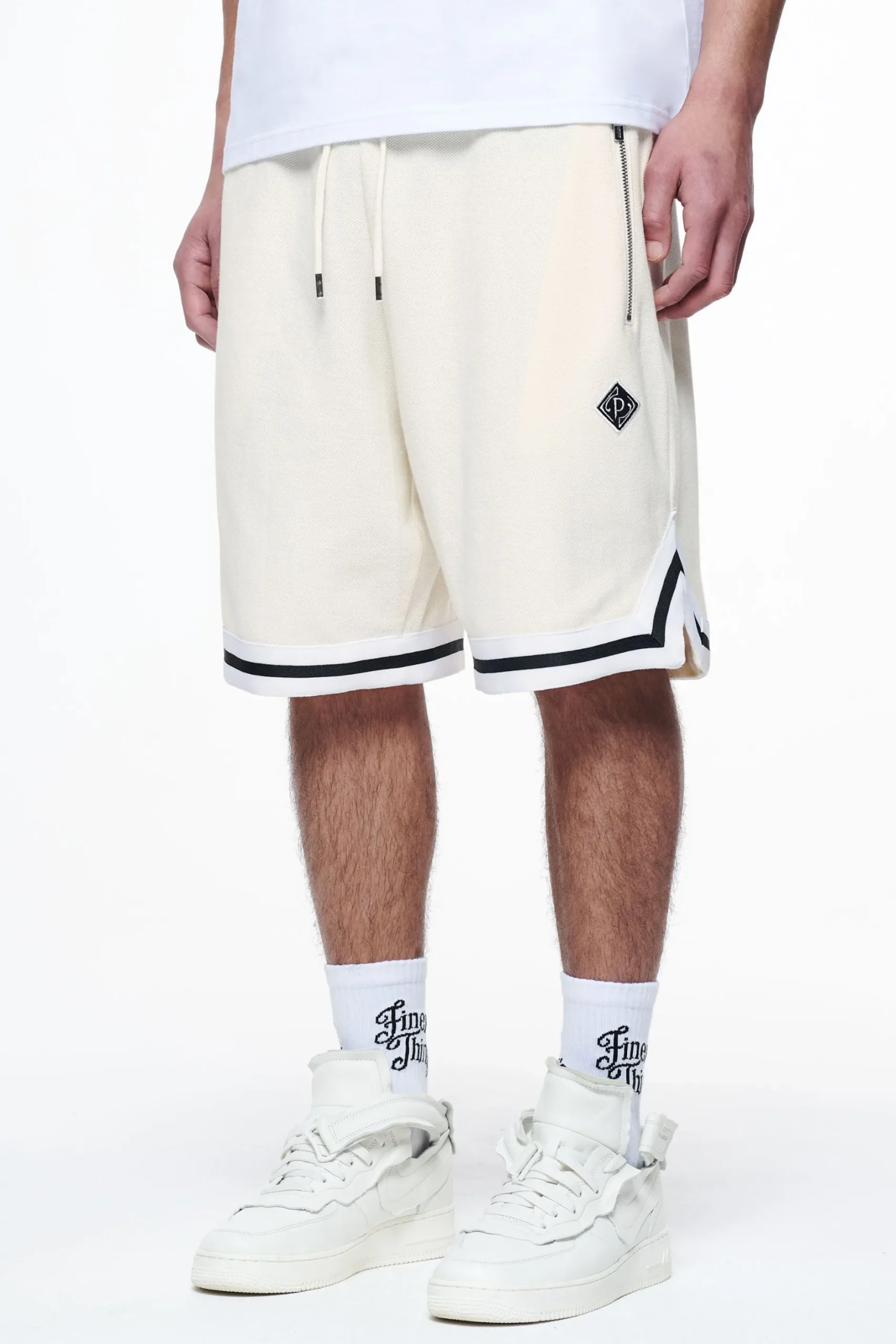 Pegador Shorts|Moir Pique Shorts Unbleached