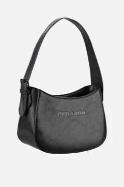 Pegador Bags|Bags|Mona Logo Faux Leather Handbag Black