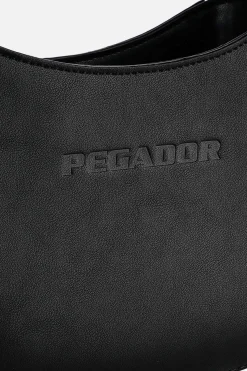 Pegador Bags|Bags|Mona Logo Faux Leather Handbag Black