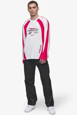 Pegador Longsleeves|Mosco Longsleeve Jersey White Virtual Pink