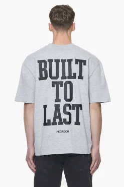 Pegador Tees|Mouncy Oversized Tee Grey Melange