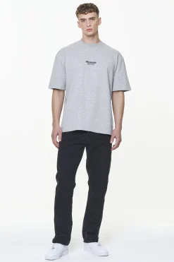 Pegador Tees|Mouncy Oversized Tee Grey Melange