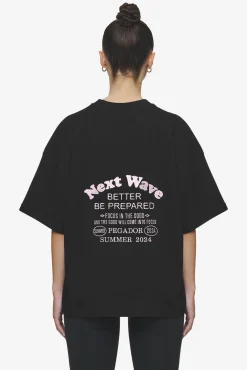 Pegador Tees|Naia Heavy Oversized Tee Black