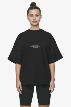 Pegador Tees|Naia Heavy Oversized Tee Black