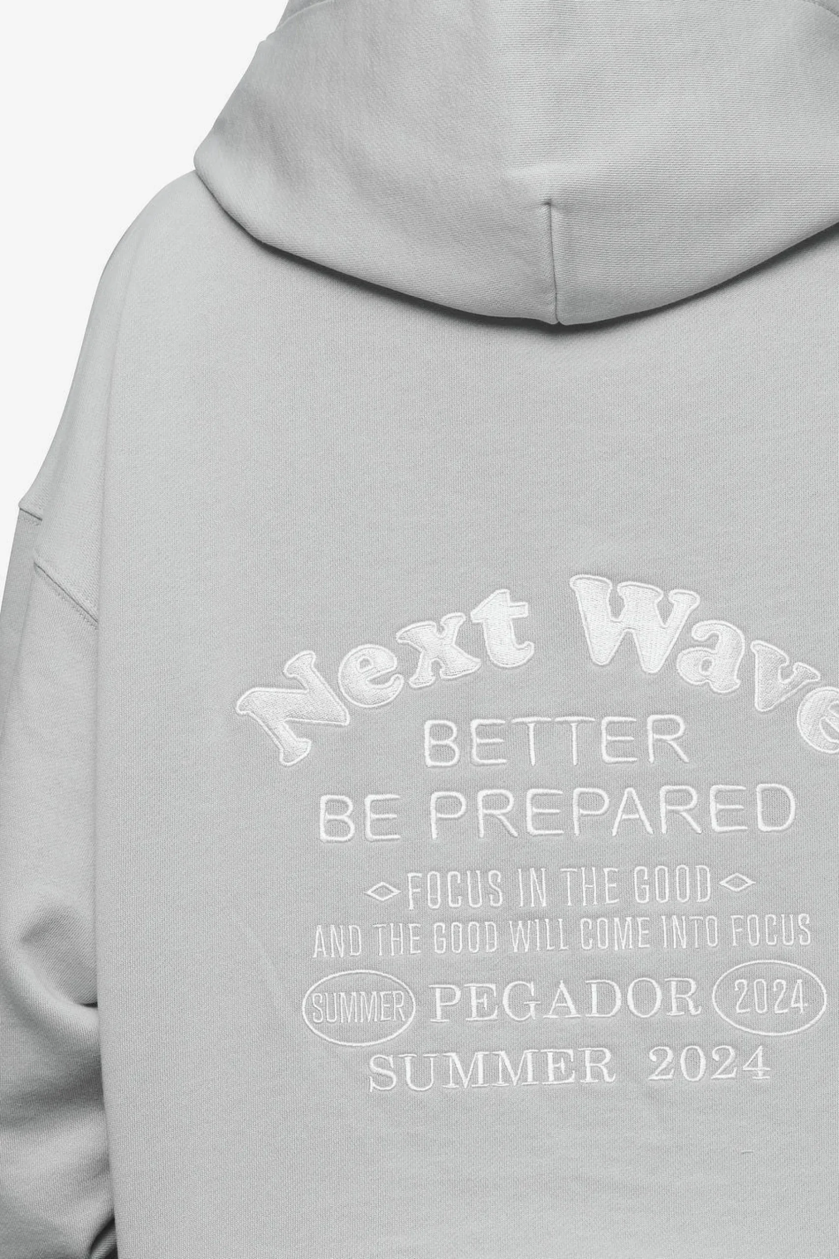 Pegador Hoodies|Naia Oversized Hoodie Washed Sky Grey