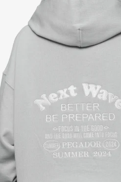 Pegador Hoodies|Naia Oversized Hoodie Washed Sky Grey