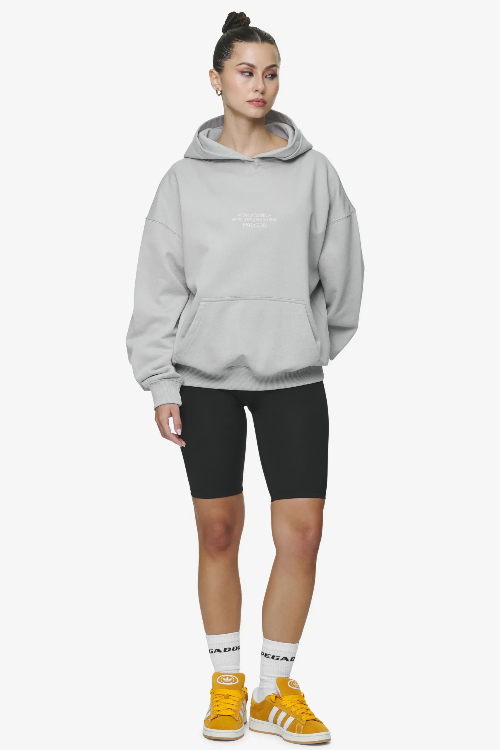 Pegador Hoodies|Naia Oversized Hoodie Washed Sky Grey