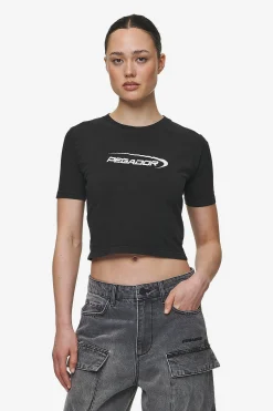 Pegador Tees|Naomi Baby Tee Washed Black