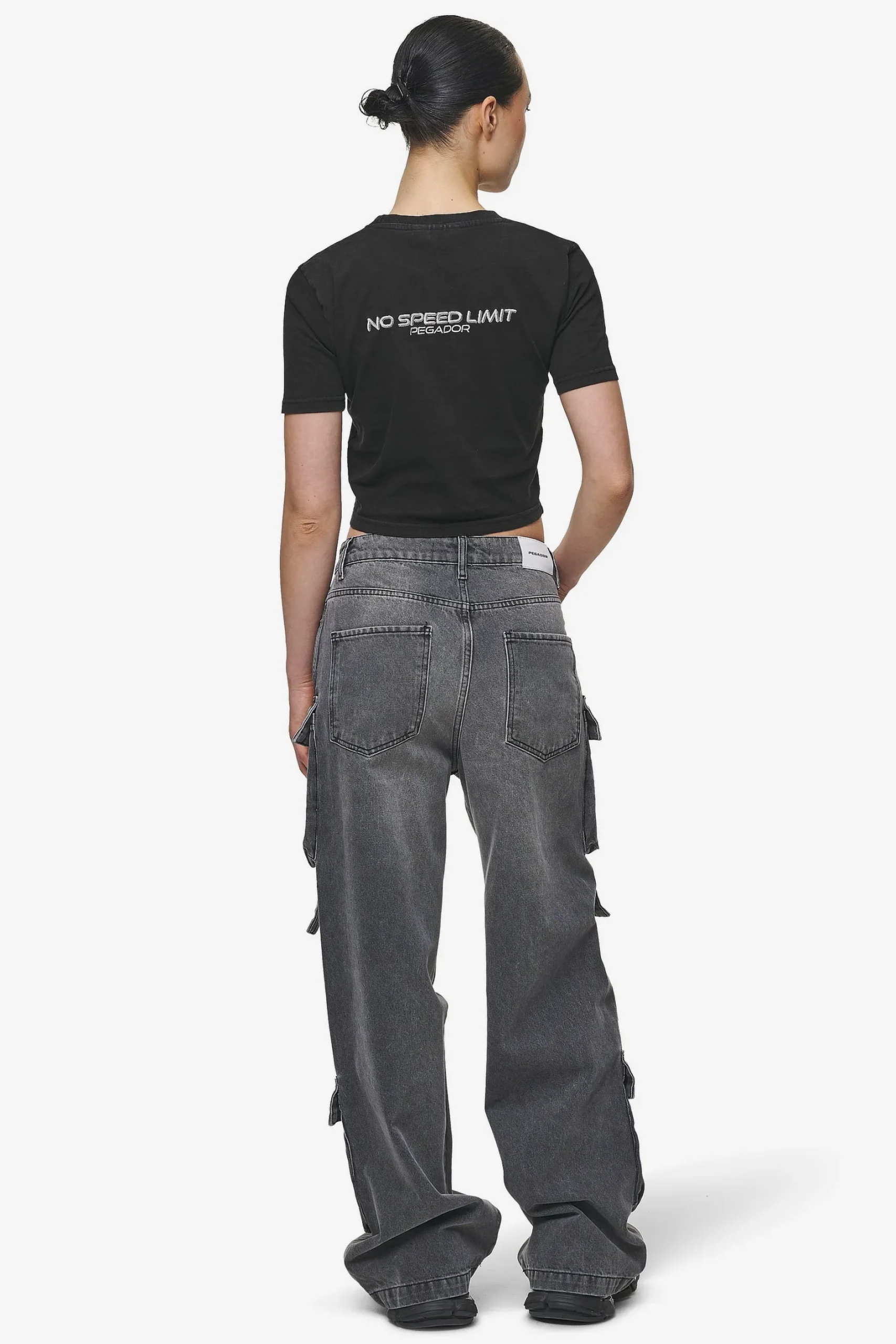 Pegador Tees|Naomi Baby Tee Washed Black