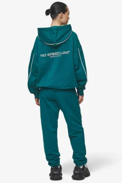 Pegador Hoodies|Naomi Oversized Hoodie Washed Urban Turquoise