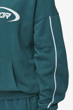 Pegador Hoodies|Naomi Oversized Hoodie Washed Urban Turquoise