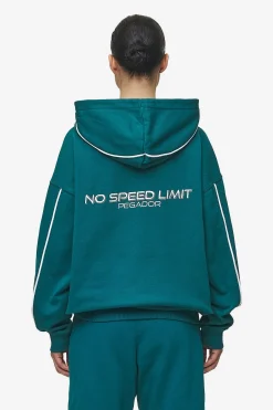 Pegador Hoodies|Naomi Oversized Hoodie Washed Urban Turquoise