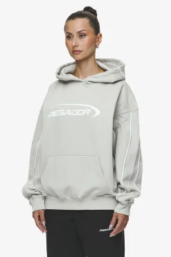 Pegador Hoodies|Naomi Oversized Hoodie Washed Moon Grey
