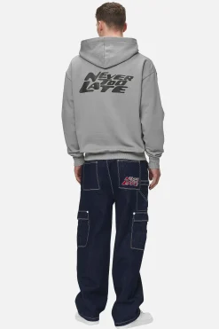 Pegador Hoodies|Narson Oversized Hoodie Washed Cool Grey