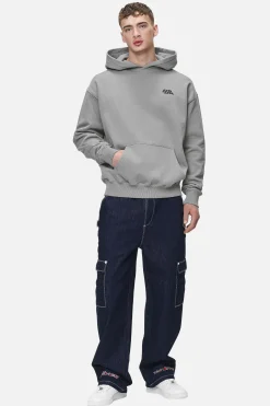 Pegador Hoodies|Narson Oversized Hoodie Washed Cool Grey