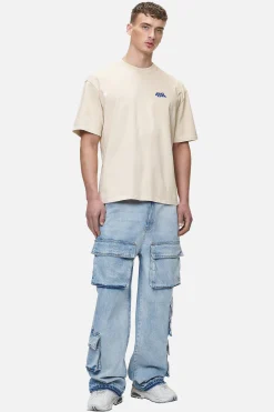 Pegador Tees|Narson Oversized Tee Washed Desert Sand