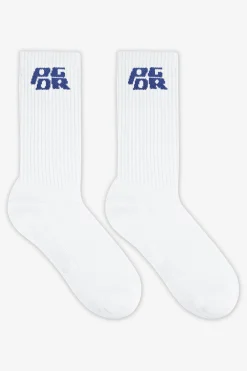Pegador Socks|Socks|Narson Socks White Retro Blue