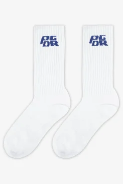 Pegador Socks|Socks|Narson Socks White Retro Blue