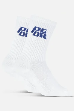Pegador Socks|Socks|Narson Socks White Retro Blue