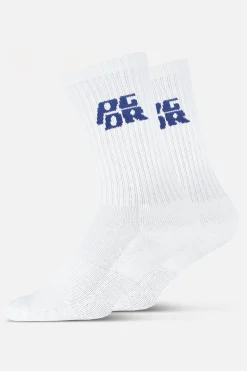 Pegador Socks|Socks|Narson Socks White Retro Blue