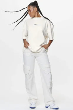 Pegador Tees|Navisk Heavy Oversized Tee Washed Salty Cream