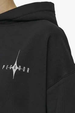 Pegador Hoodies|Nena Oversized Hoodie Washed Black