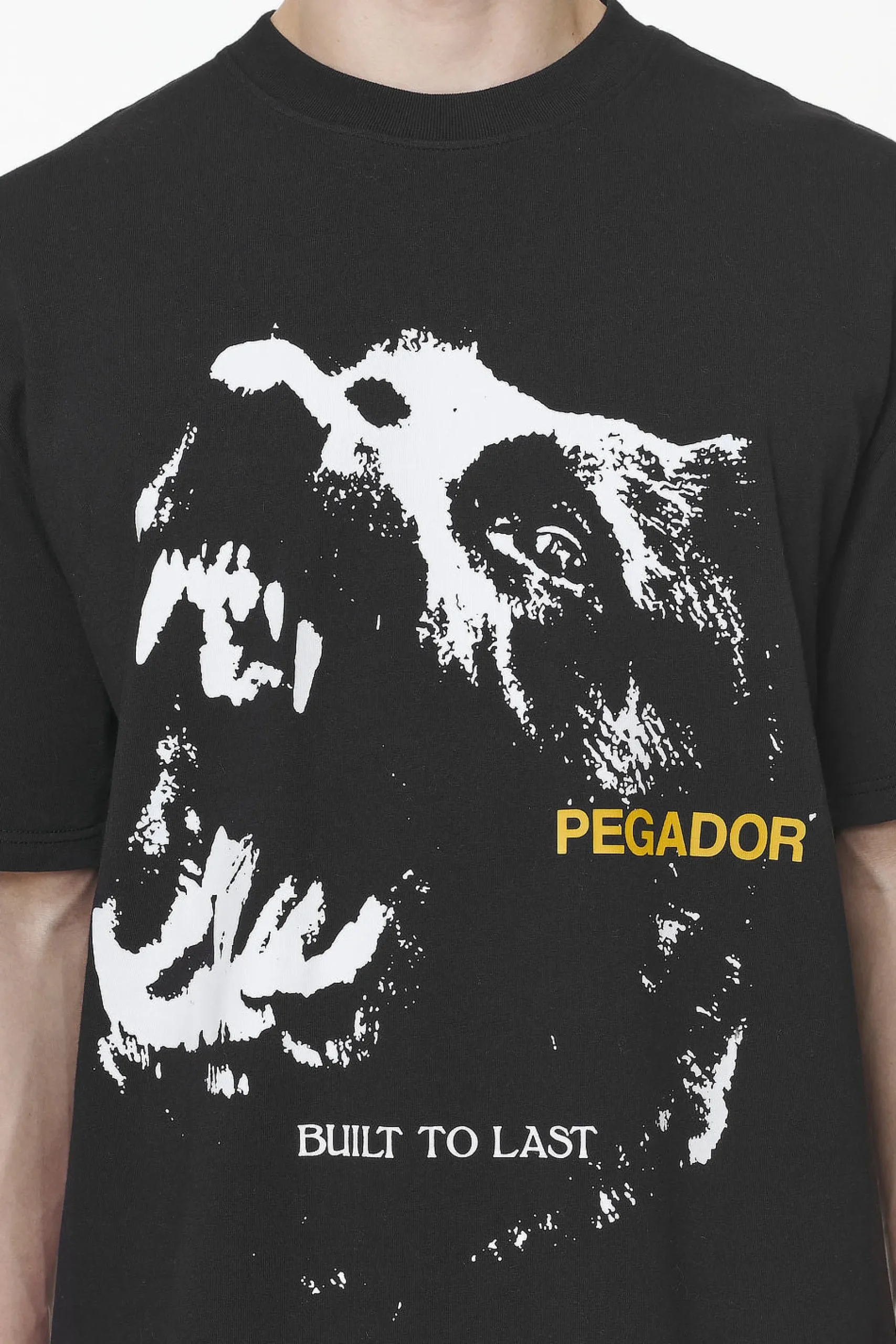 Pegador Tees|Nether Oversized Tee Vintage Washed Onyx Black