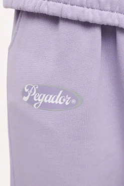 Pegador Pants|Olvera Straight Sweat Pants Vintage Washed Purple Paste