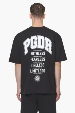 Pegador Tees|Orsett Oversized Tee Vintage Onyx Black