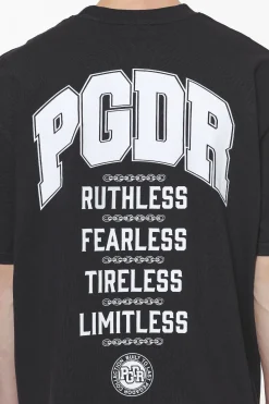 Pegador Tees|Orsett Oversized Tee Vintage Onyx Black