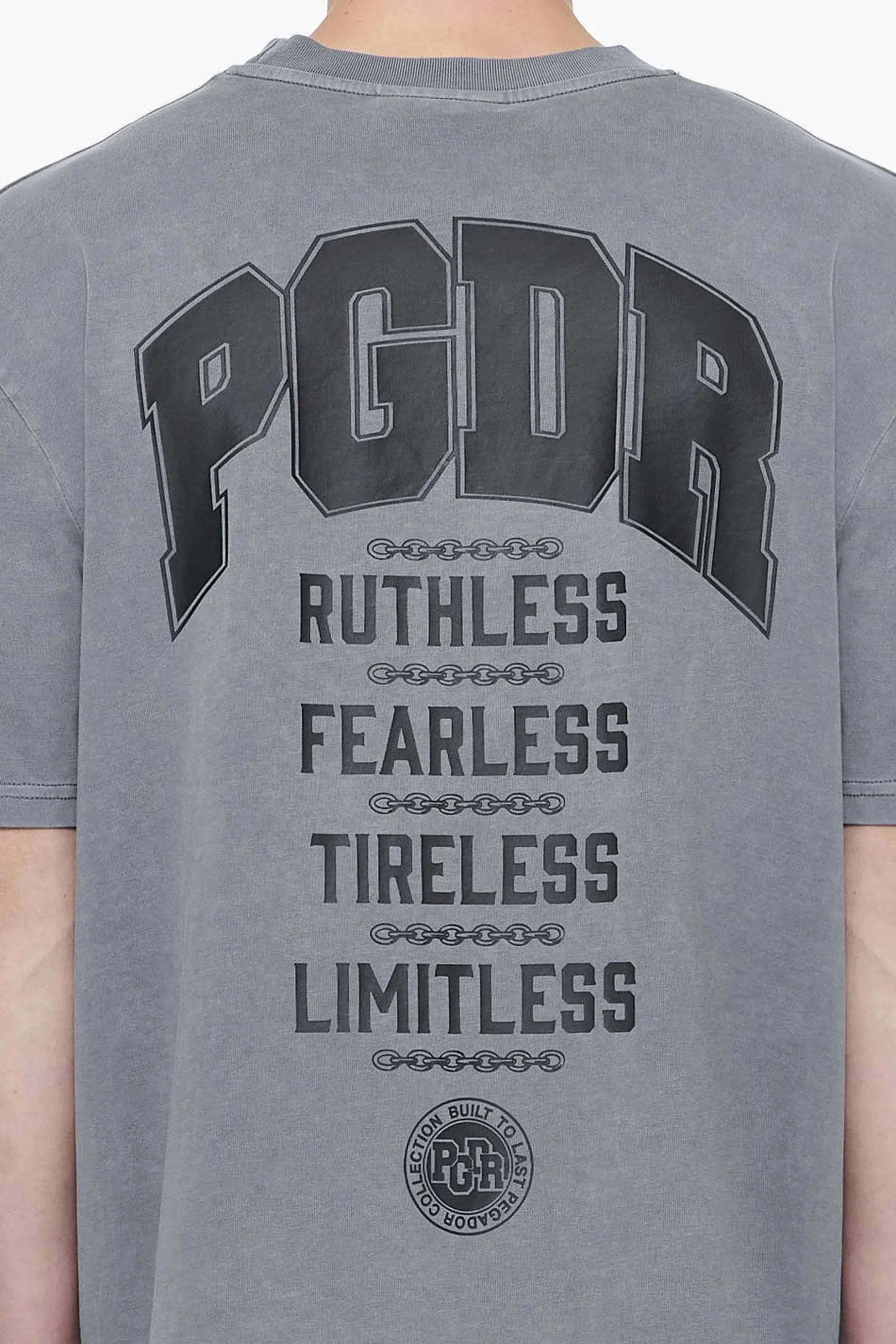 Pegador Tees|Orsett Oversized Tee Vintage Grey