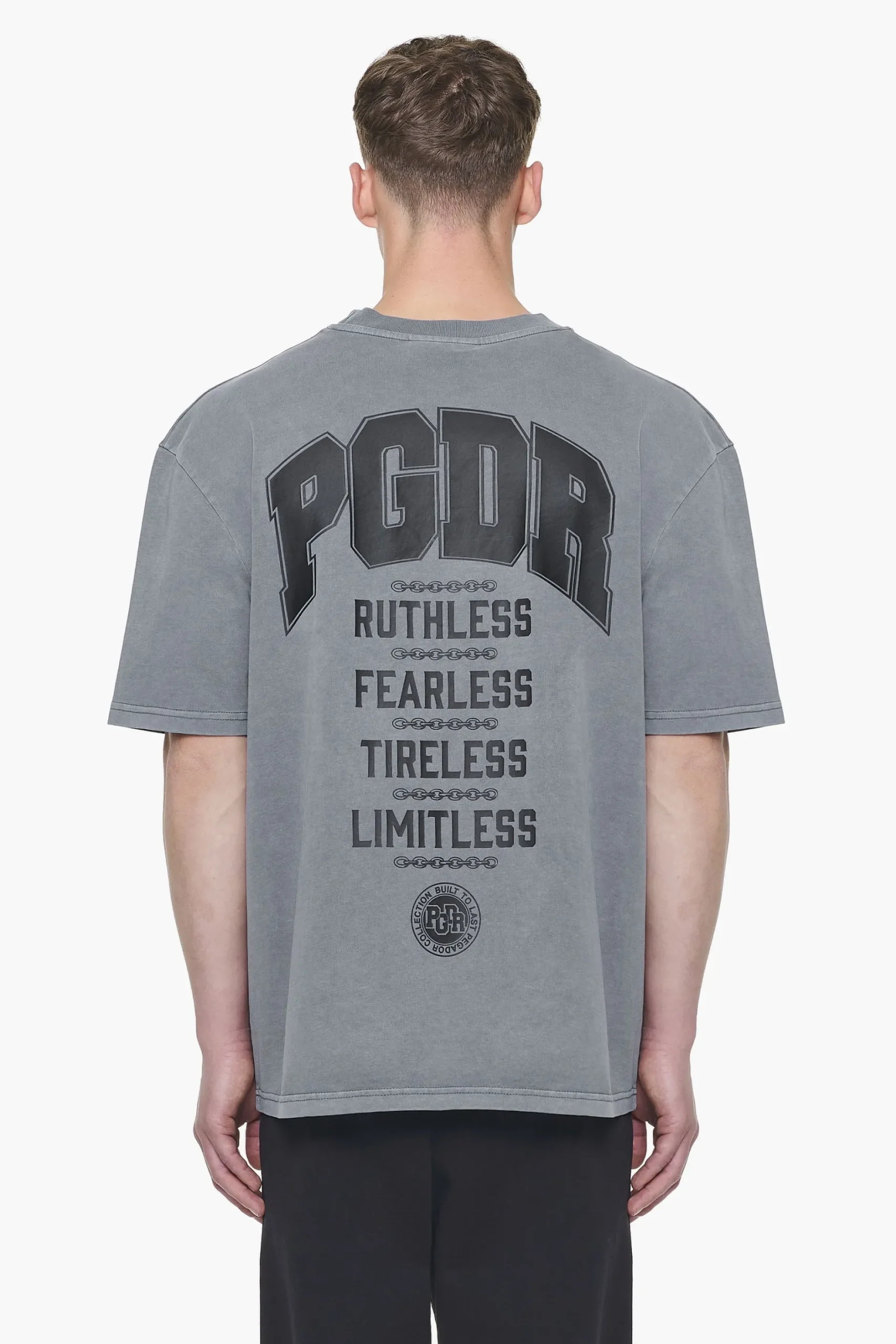 Pegador Tees|Orsett Oversized Tee Vintage Grey