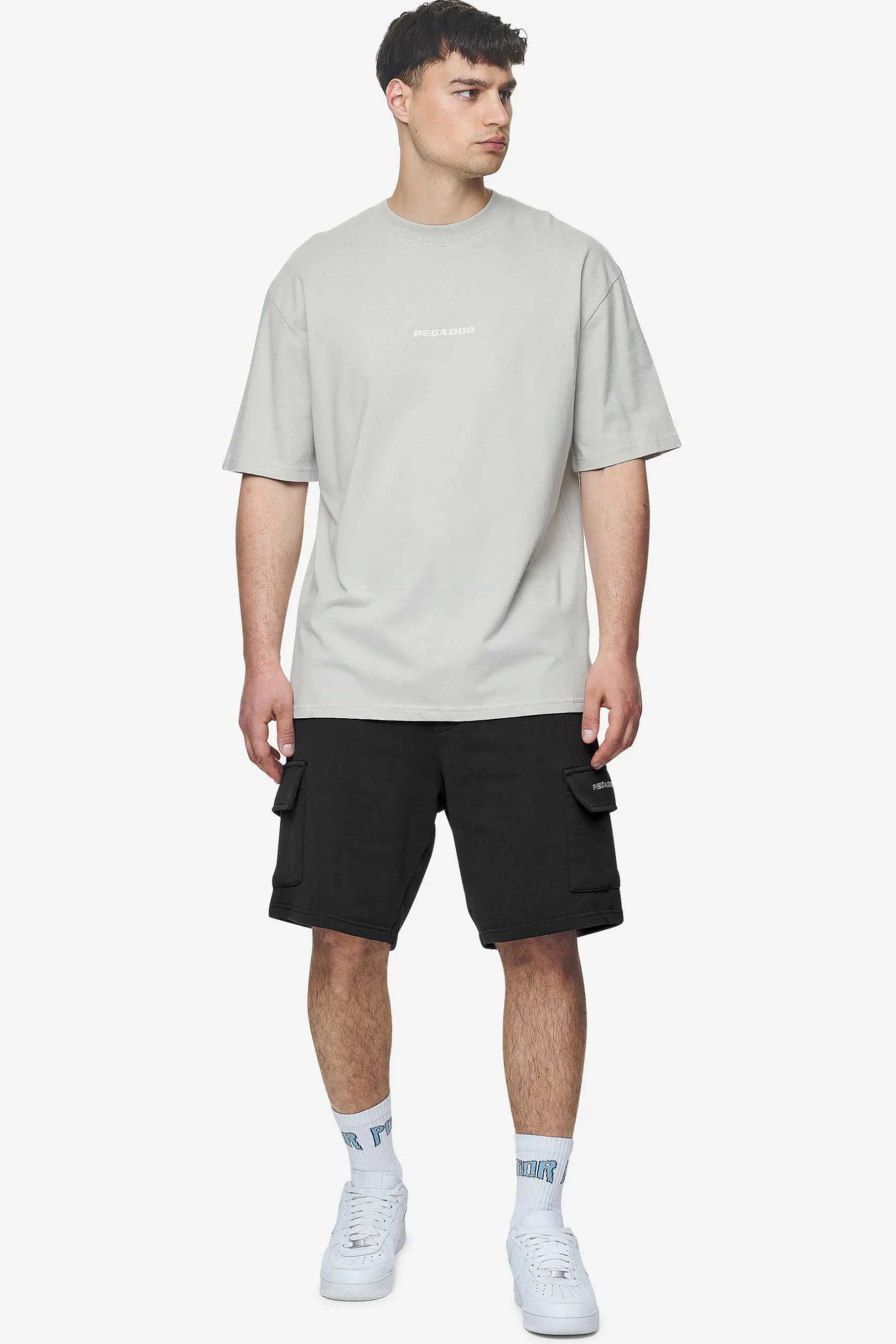 Pegador Shorts|Otega Terry Cargo Shorts Vintage black