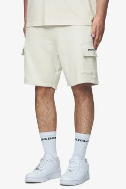 Pegador Shorts|Otega Terry Cargo Shorts Washed salty cream