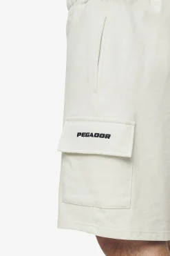 Pegador Shorts|Otega Terry Cargo Shorts Washed salty cream