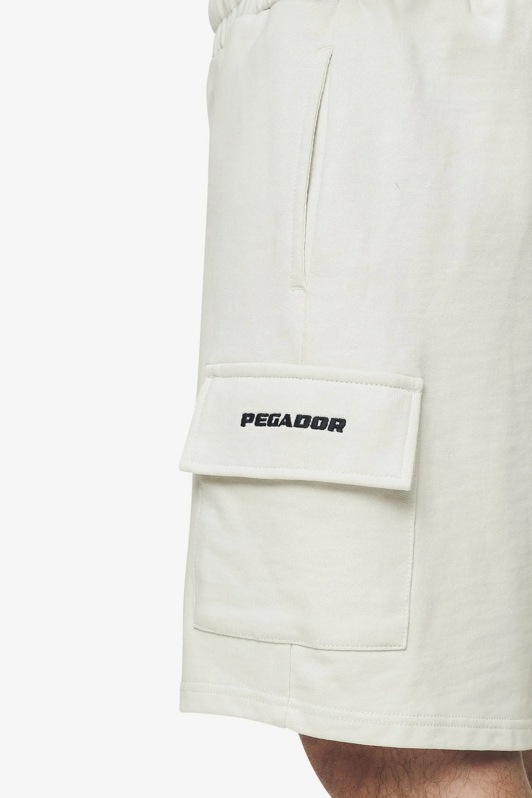 Pegador Shorts|Otega Terry Cargo Shorts Washed salty cream