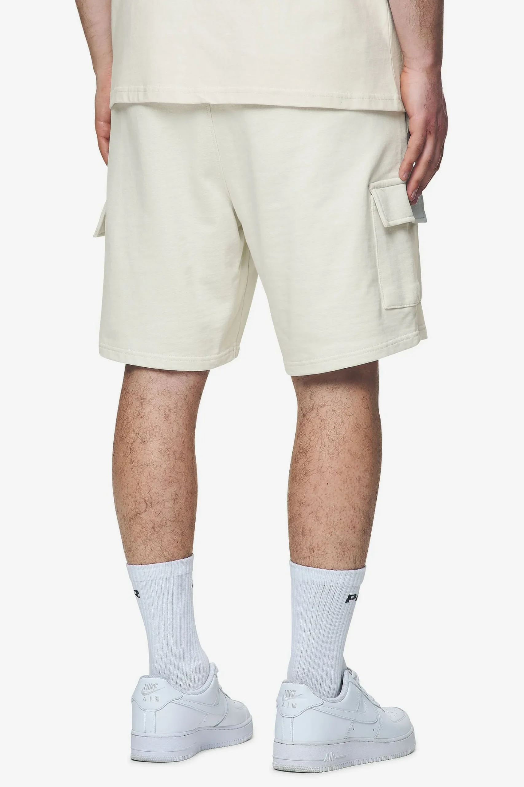 Pegador Shorts|Otega Terry Cargo Shorts Washed salty cream