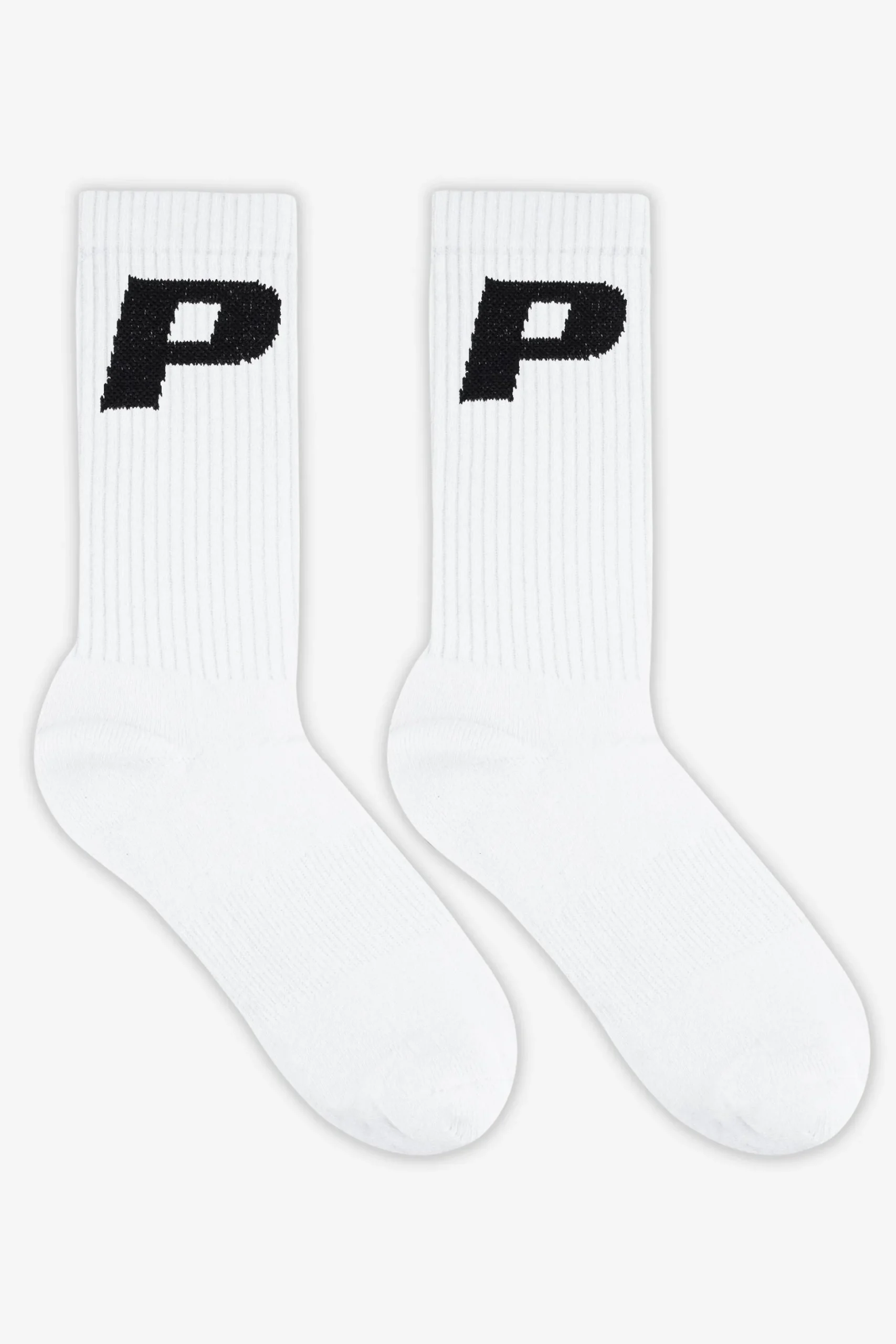 Pegador Socks|Socks|P Logo Socks White Black