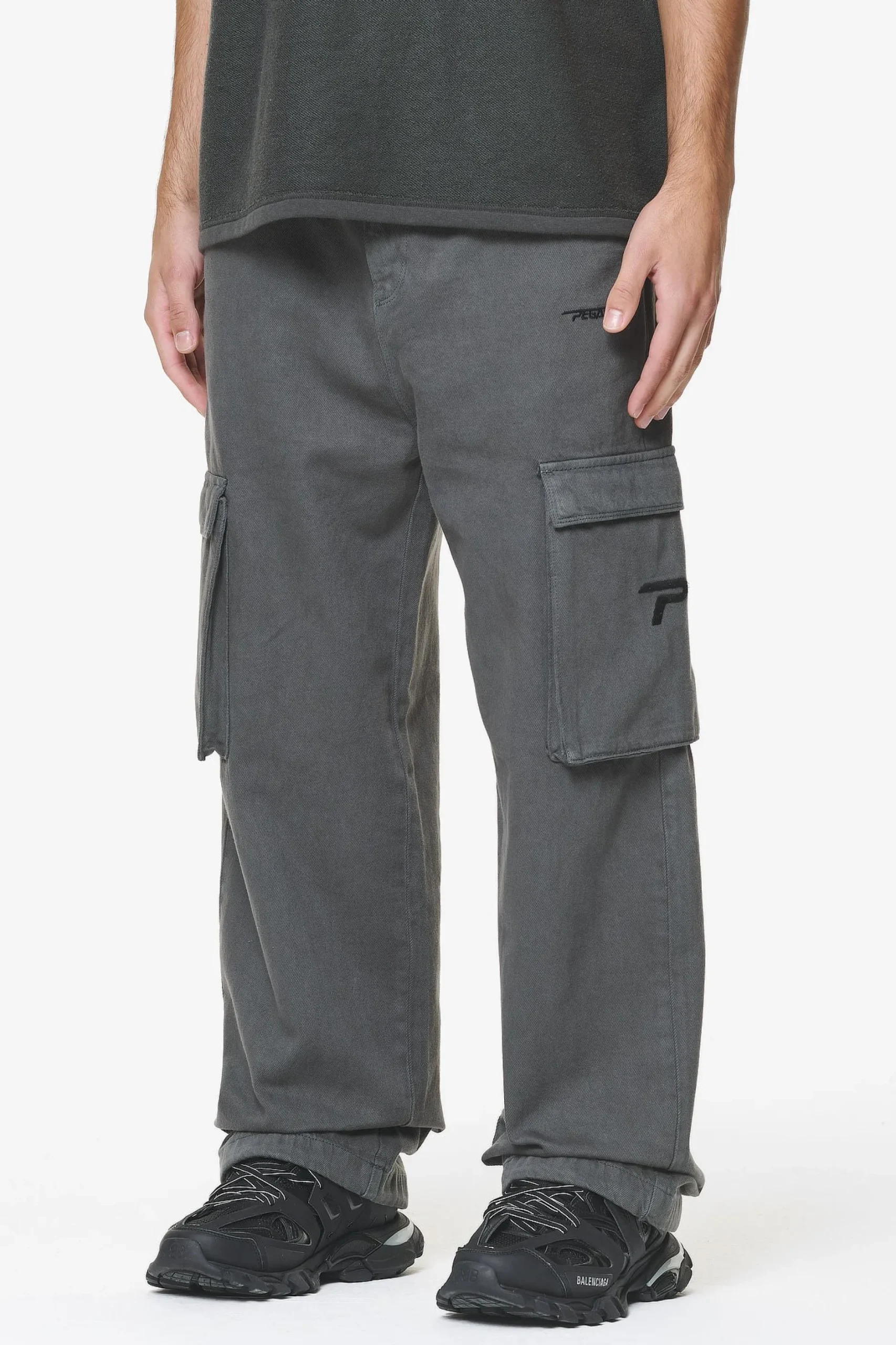 Pegador Cargos|Paden Wide Cargo Pants Volcano Grey