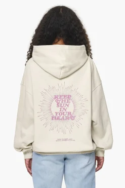Pegador Hoodies|Pall Oversized Hoodie Vintage Washed Bone White