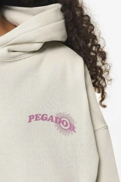 Pegador Hoodies|Pall Oversized Hoodie Vintage Washed Bone White