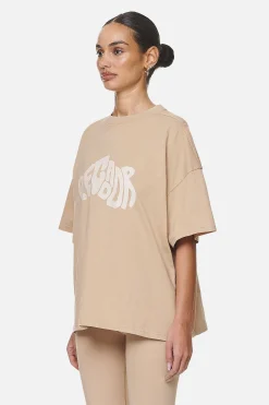 Pegador Tees|Paluma Heavy Oversized Tee  Washed Safari Sand