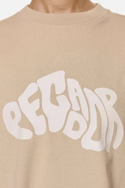 Pegador Tees|Paluma Heavy Oversized Tee  Washed Safari Sand