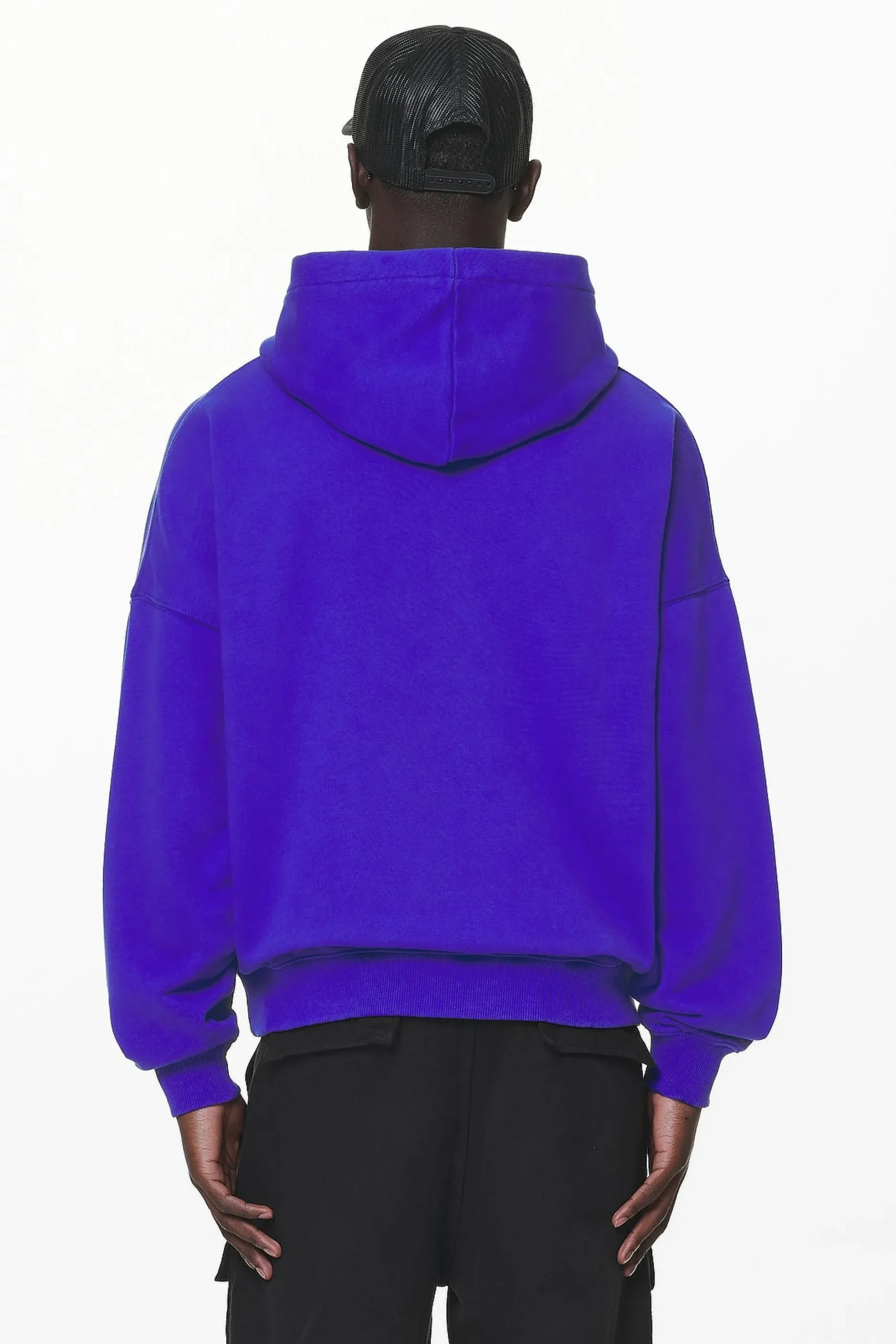Pegador Hoodies|Pansy Boxy Hoodie Washed Endless Blue