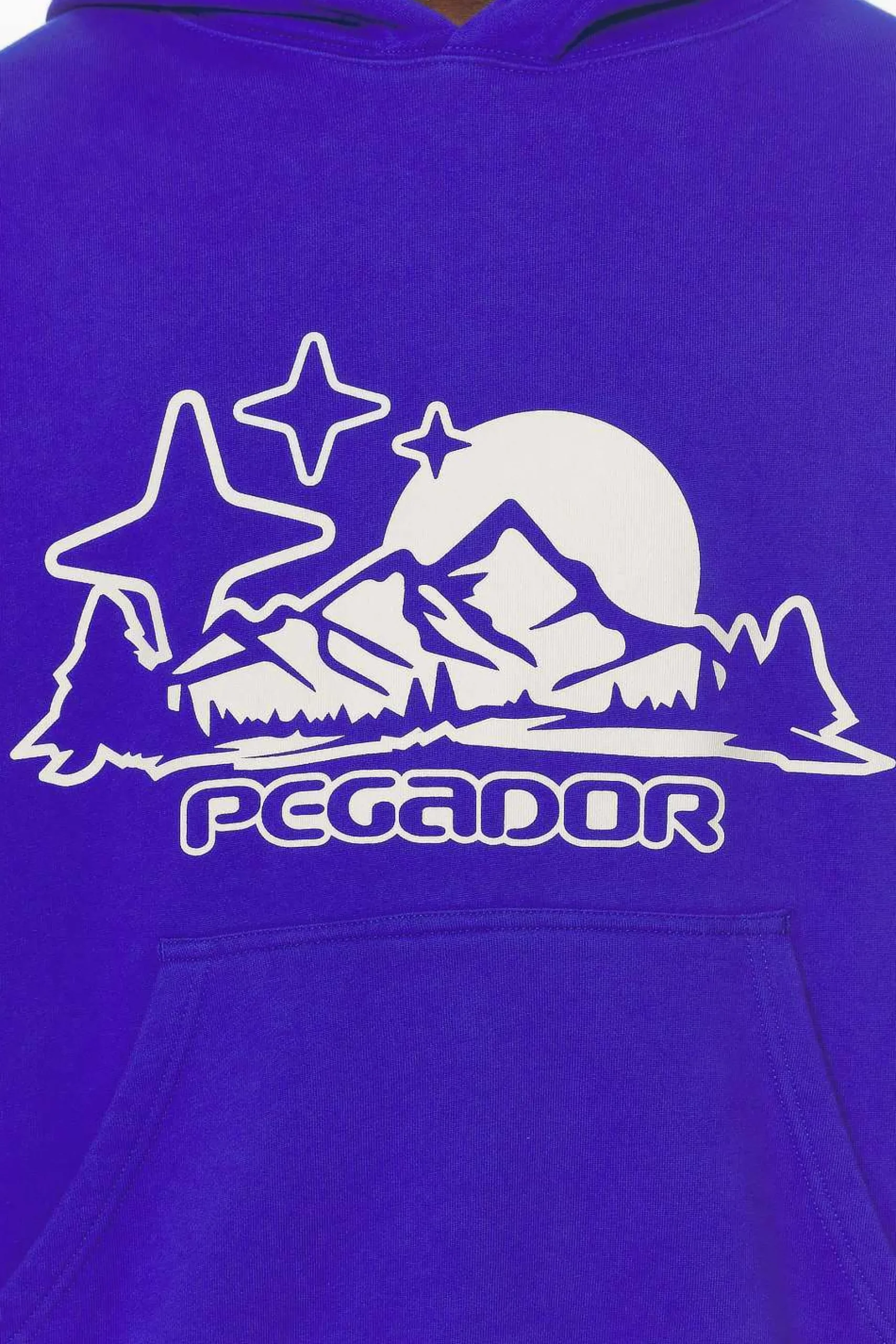 Pegador Hoodies|Pansy Boxy Hoodie Washed Endless Blue