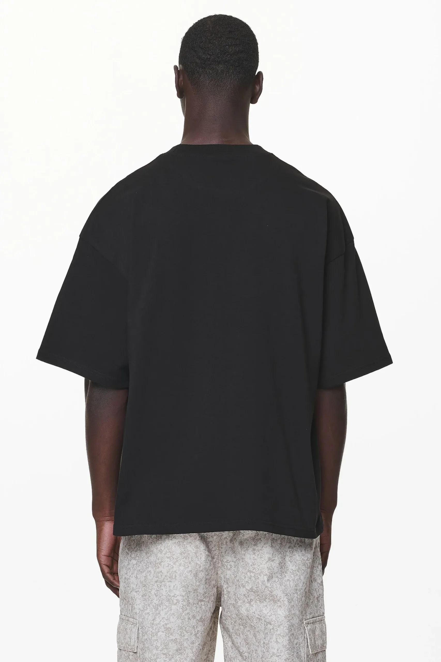 Pegador Tees|Pansy Boxy Tee Black