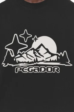 Pegador Tees|Pansy Boxy Tee Black