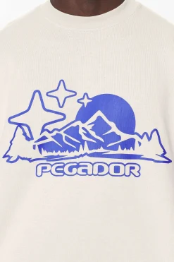 Pegador Tees|Pansy Boxy Tee Washed Dust Cream