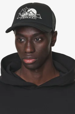 Pegador Caps & Hats|Pansy Trucker Cap Black