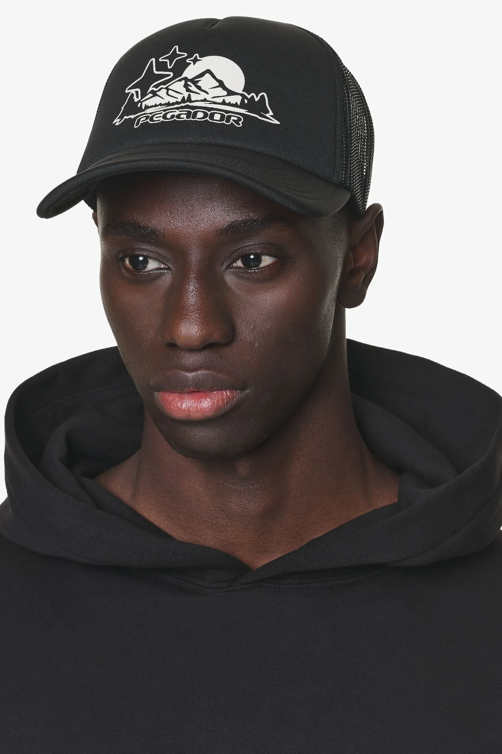 Pegador Caps & Hats|Pansy Trucker Cap Black